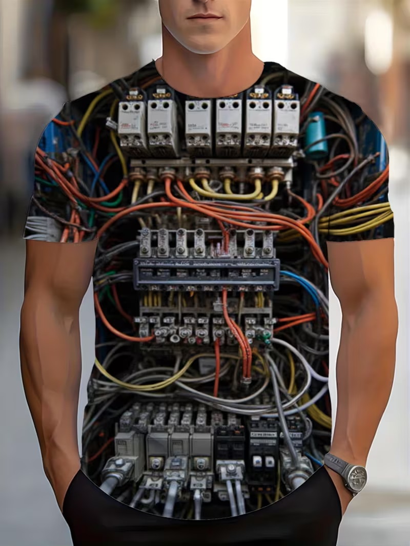 3D Printing Engineer - Camiseta con estampado 3D de circuito