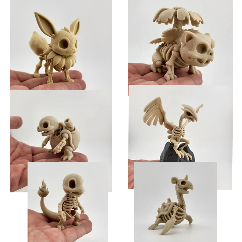 3D Printing Material - Modelo de Hueso Fósil de Pokémon,