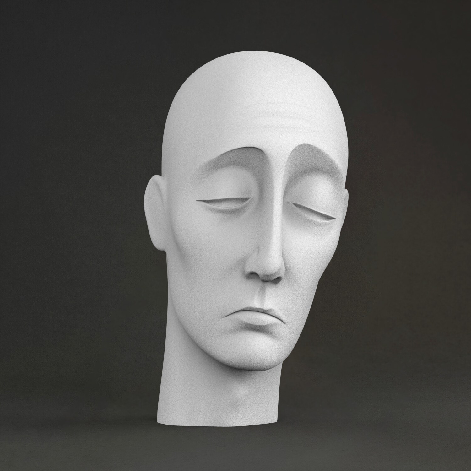 3D Printing Material - Escultura 'Sleep', Material de Resina Impresa