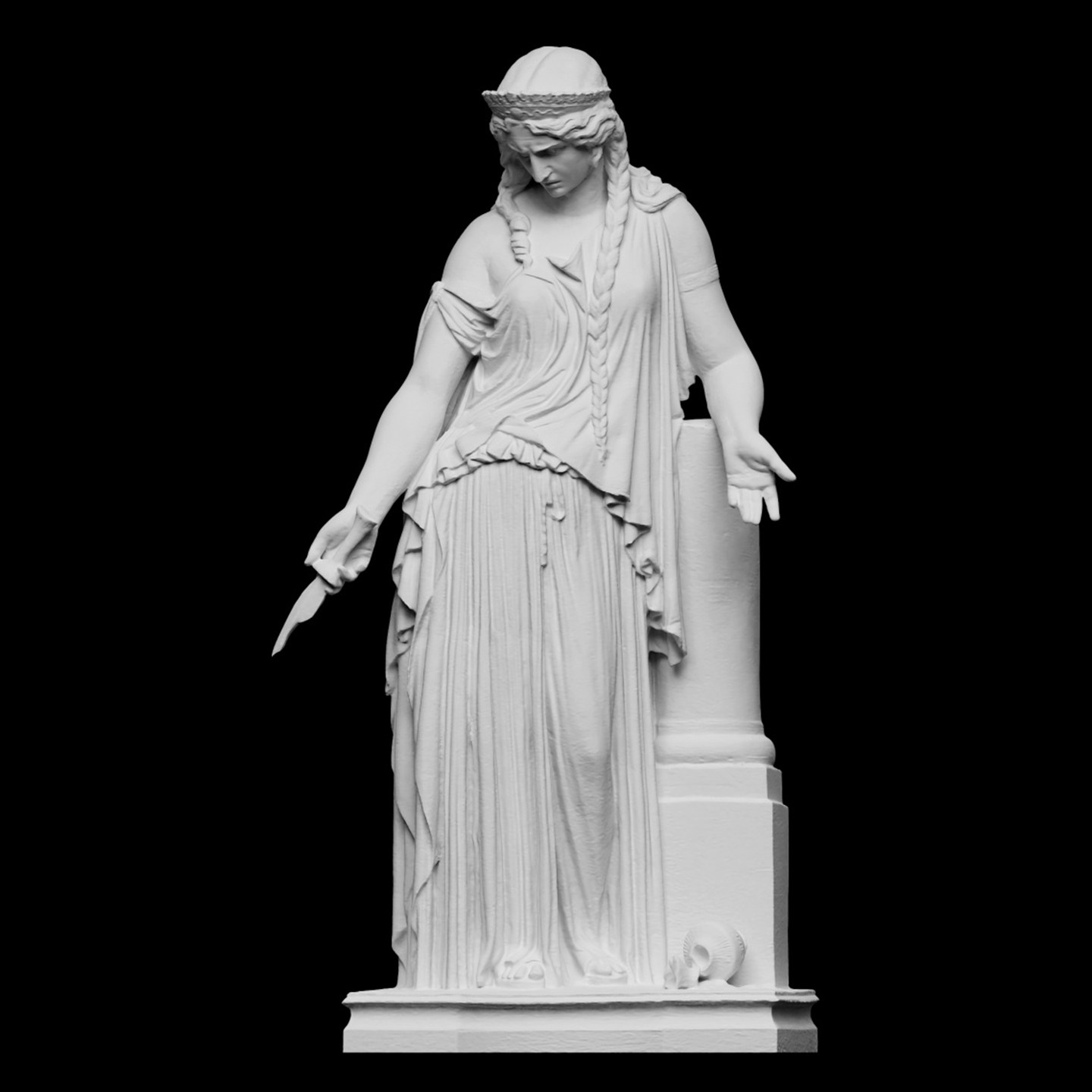 3D Printing Material - Escultura “Medea”, material de resina impreso
