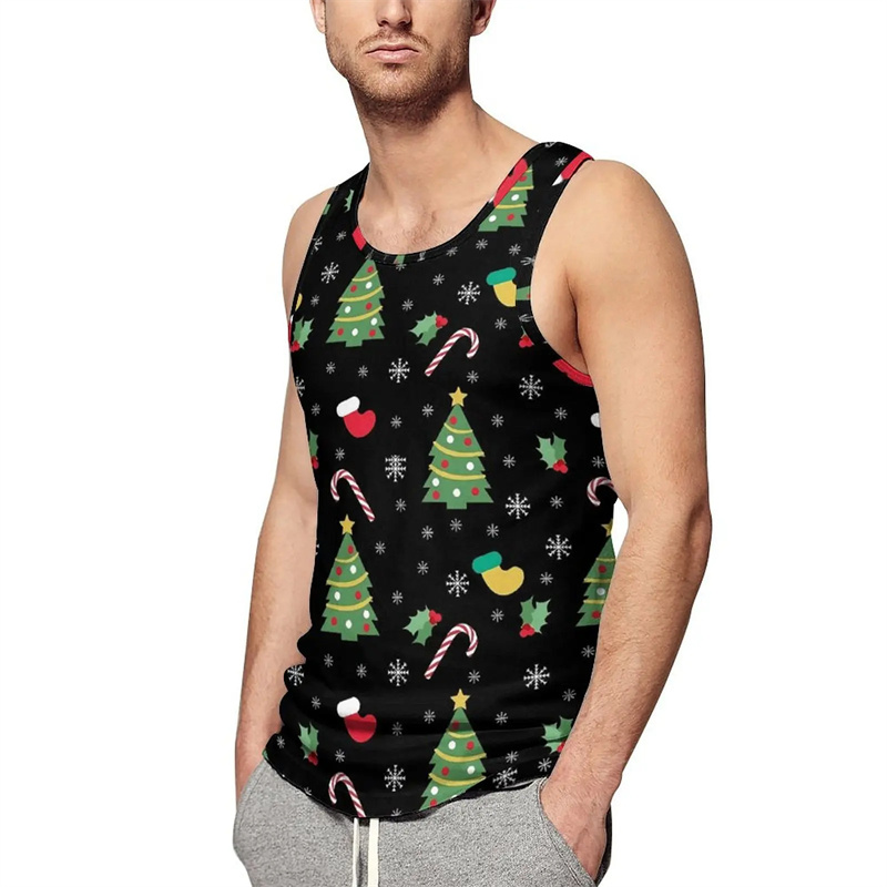 3D Printing Xmas - Camiseta sin mangas con estampado de
