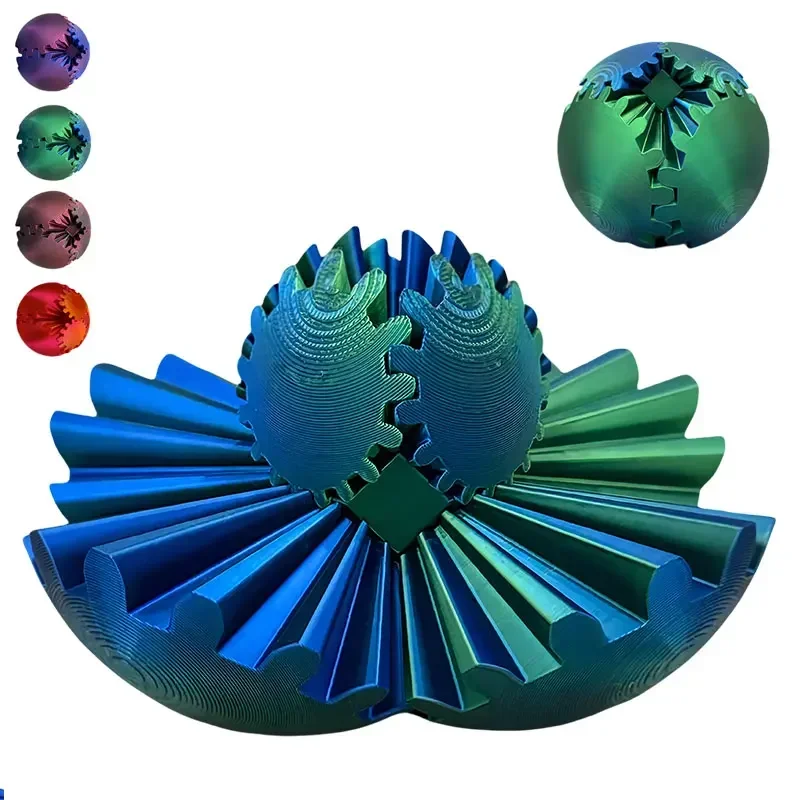 3D Printing Gears - Bola de engranaje impresa en 3D,