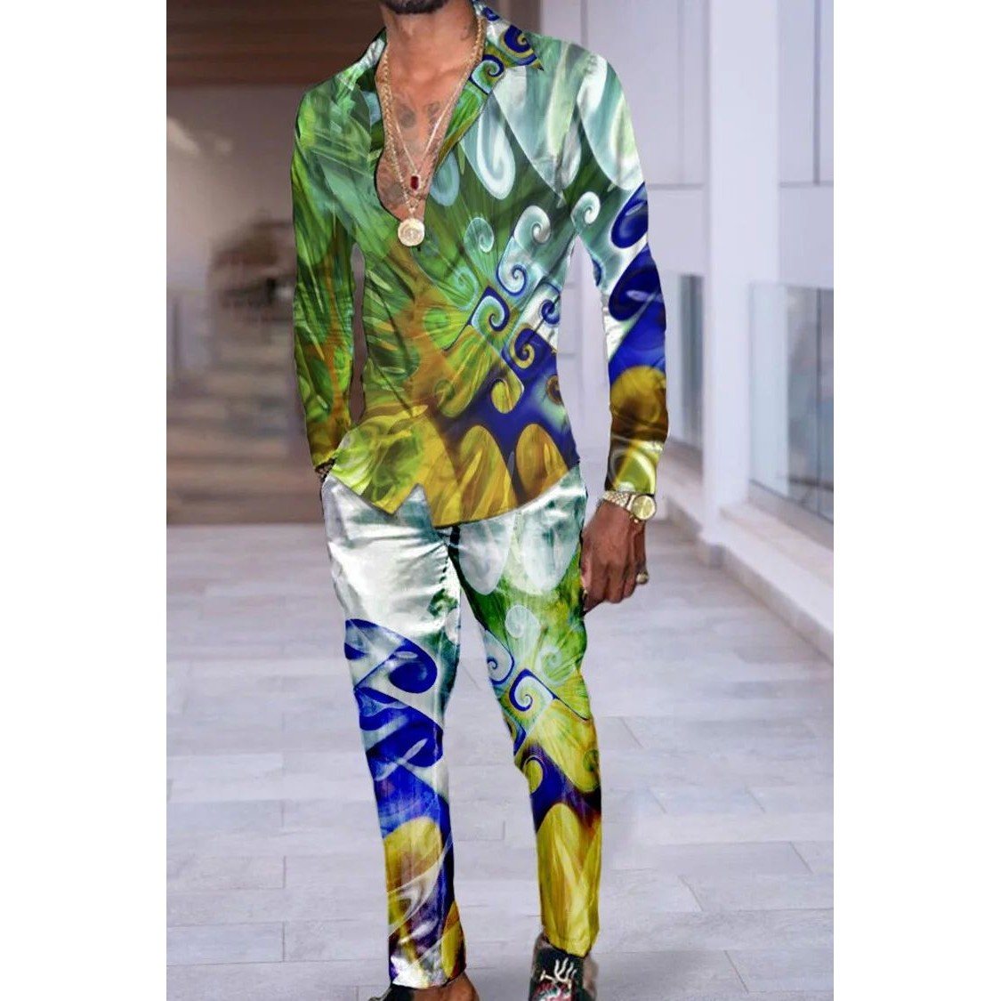 3D Printing Material - Camisa a Cuadros con Estampado 3D