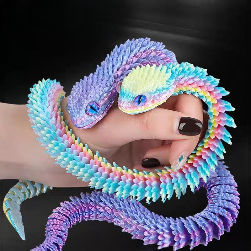 3D Printing Fidget Toys - Nueva Estatua de Serpiente Realista Impresa