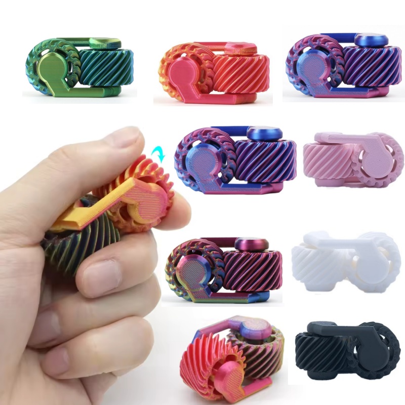 3D Printing Gears - Spinner Antiestrés Impreso en 3D, Mini