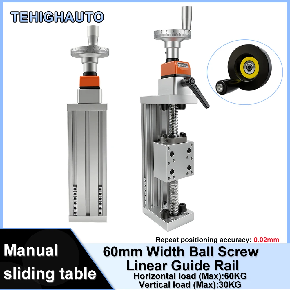 Linear Guide Rail - Mesa Deslizante Lineal Manual con Capacidad