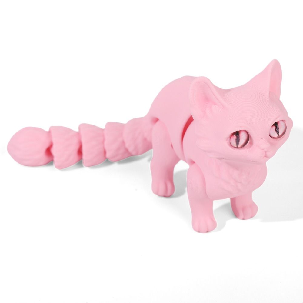 3D Printing Material - Modelo de Gato Impreso en 3D