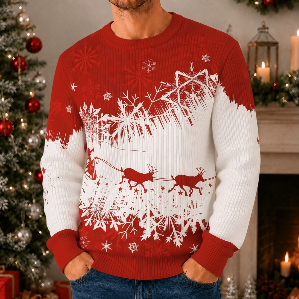 3D Printing Xmas - Suéter Navideño Unisex con Diseño de