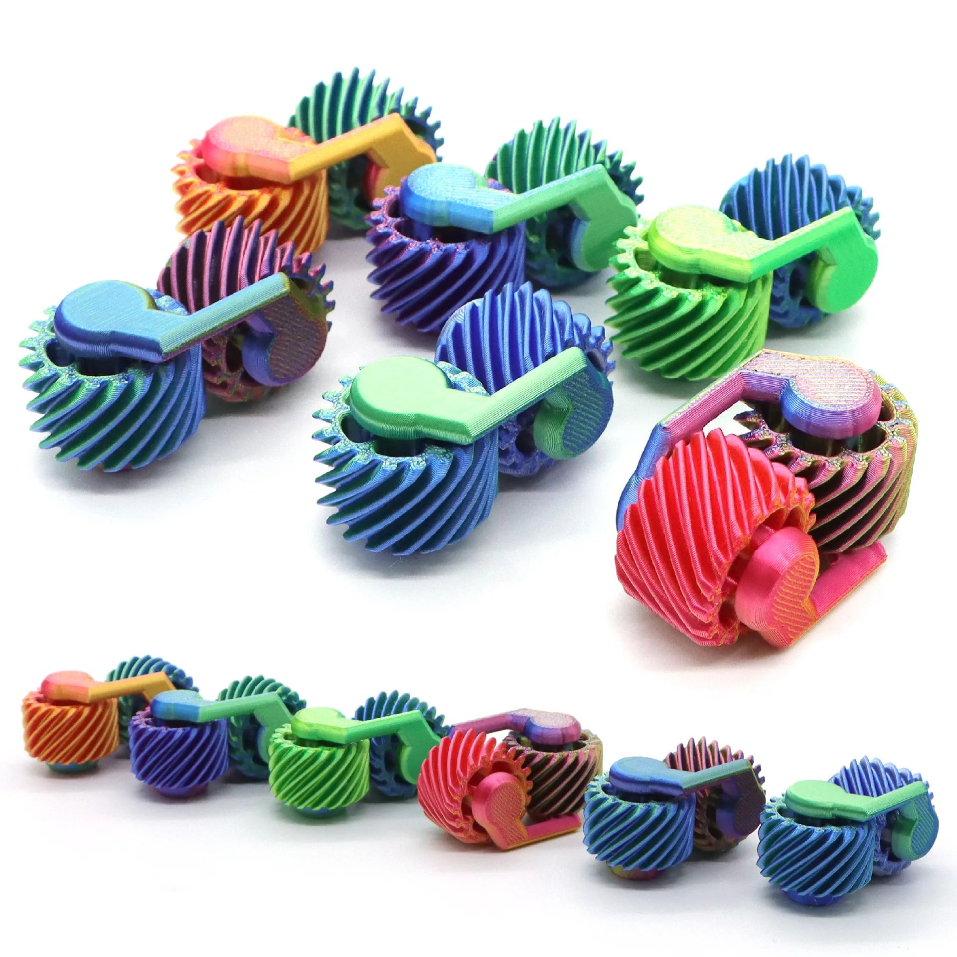 3D Printing Gears - Juguete Antiestrés Popular, Mini Giroscopio Impreso