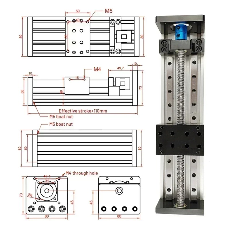 【Especializado】Kit de motor de - Linear Guide Rail reseña y precio