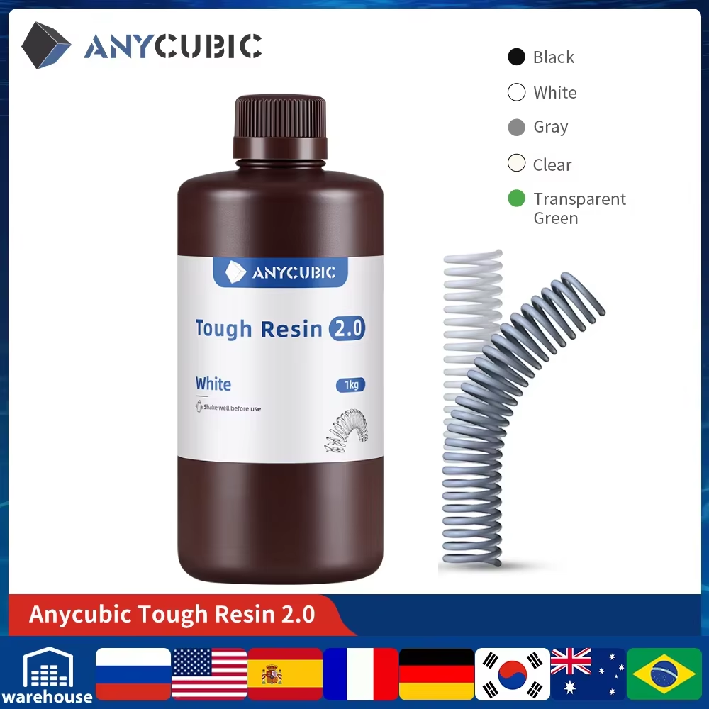 ANYCUBIC Resina resistente Fle - 3D Printing Uv Resin reseña y precio