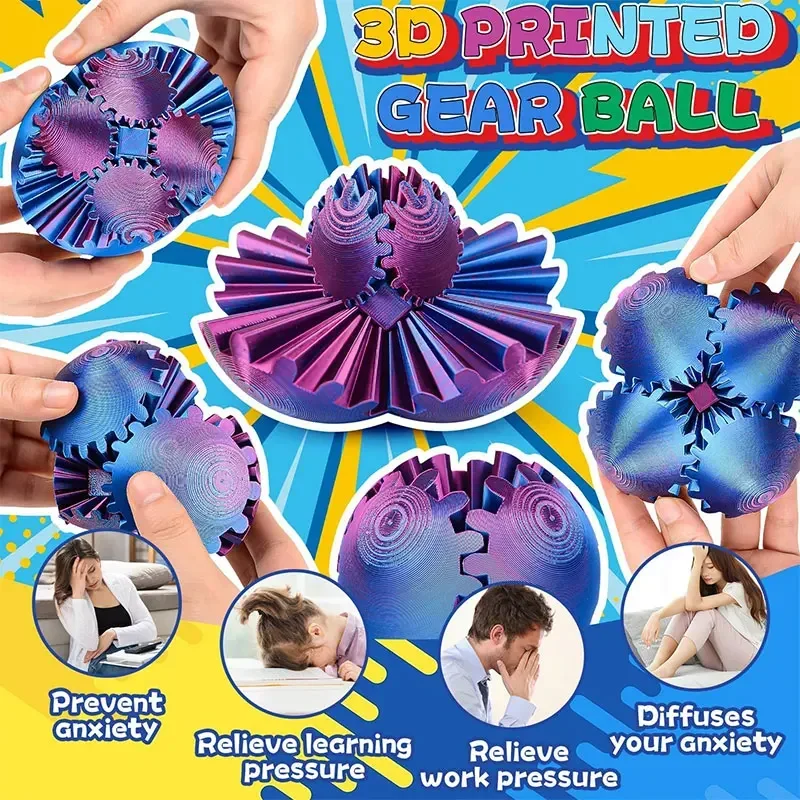 Bola de engranaje impresa en 3 - 3D Printing Gears reseña y precio