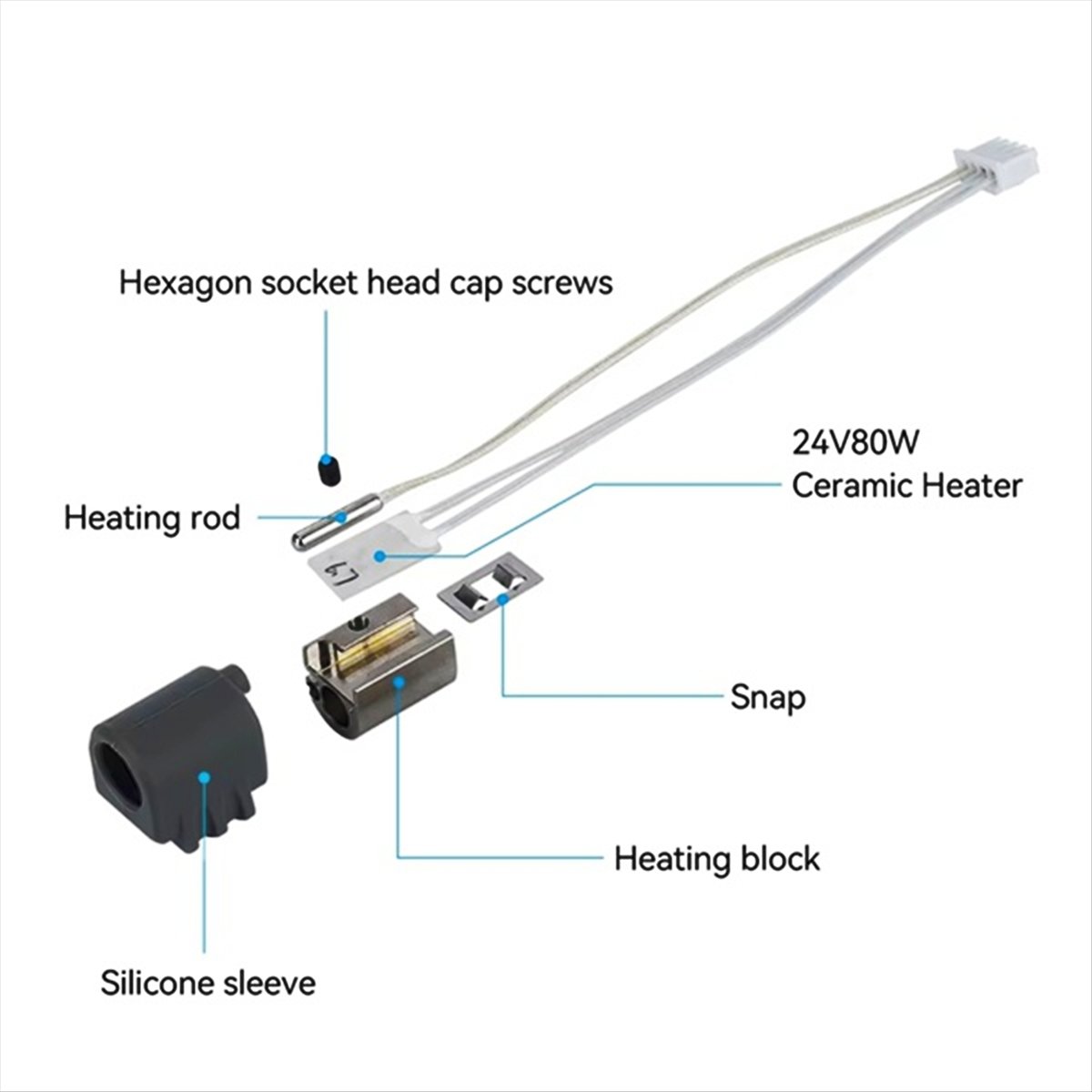 A59E 2 Piezas para 3 Max, Conj - 3D Printer Hotend Kit reseña y precio