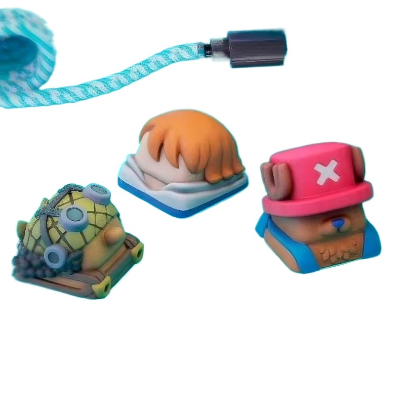 One Piece Chopper Nami anime d - 3D Printing Keyboard Keys reseña y precio