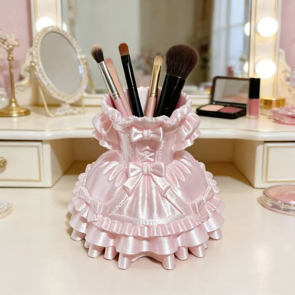 Soporte para brochas de maquil - 3D Printing Examples reseña y precio