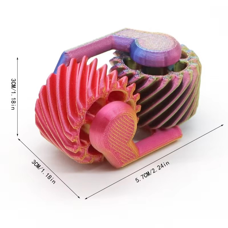 1 unidad de Fidget Spinner imp - 3D Printing Gears reseña y precio